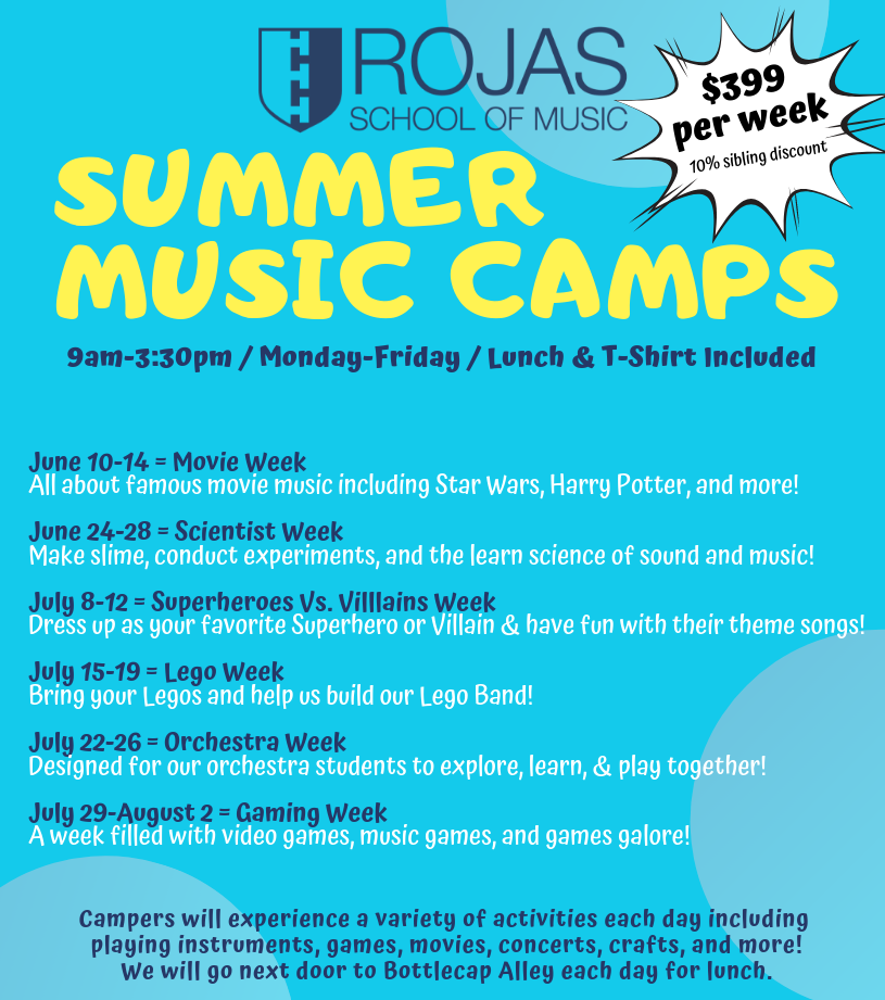 Summer Camps Rojas School of Music